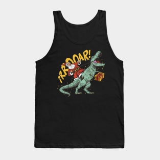 Santa an T-Rex Tank Top